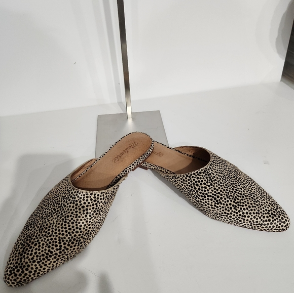 Womens leopard print mules, size 8.5 - Picture 2 of 4